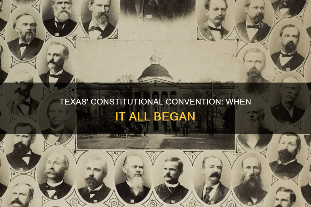 when did the constitutional conventon meet in texas