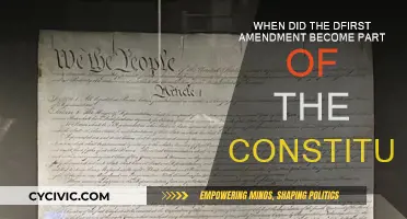 The First Amendment's Journey to the US Constitution