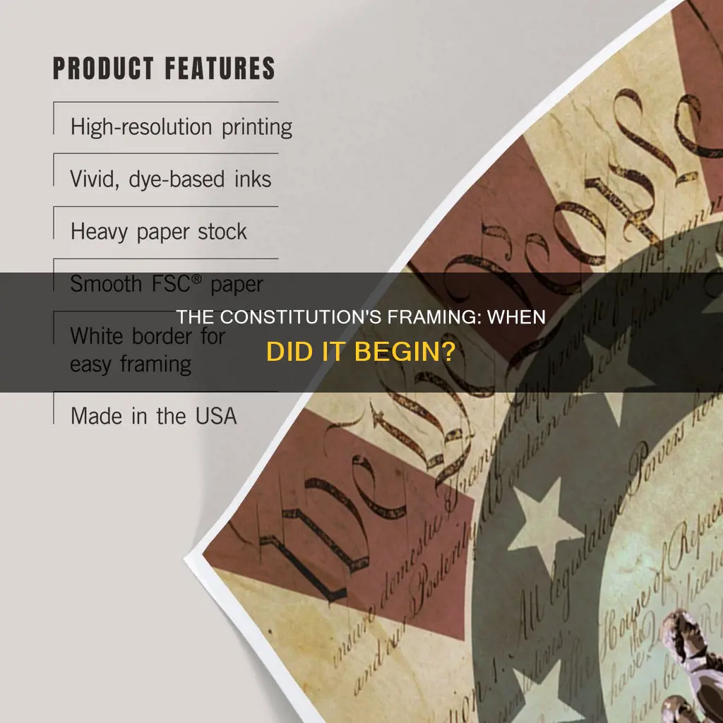 when did the framing fo the constitution strt