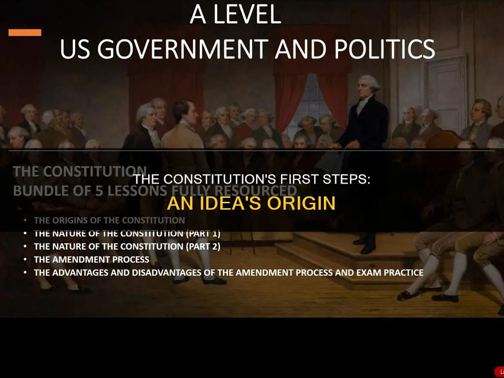 when did the idea for a constitution first come up