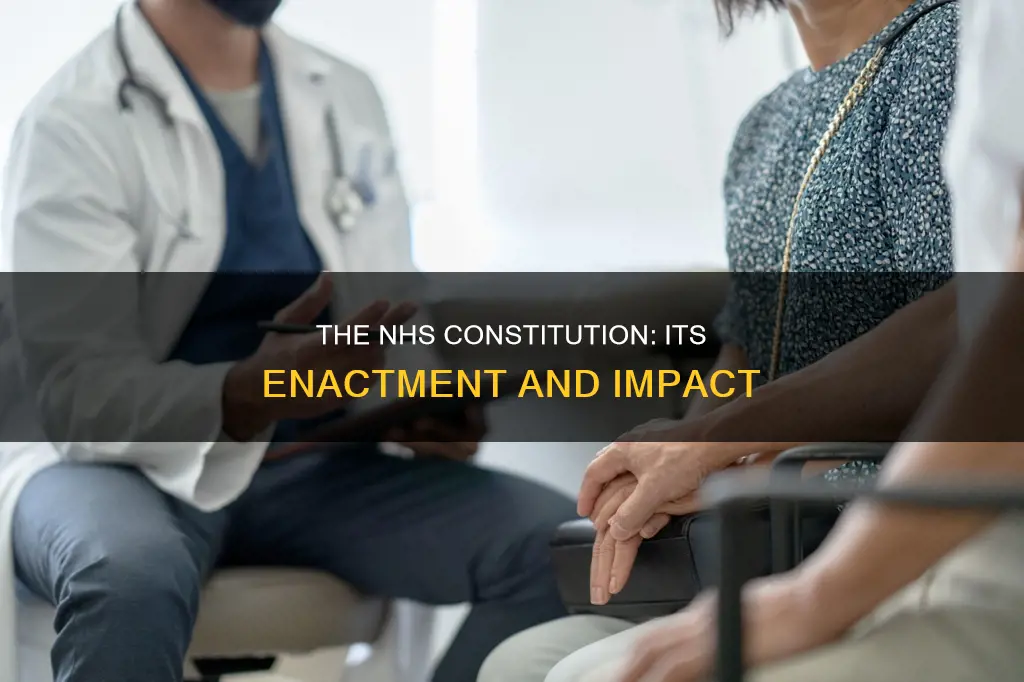 when did the nhs constitution come into effect