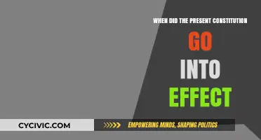 The Constitution: Effective Date and Its Impact
