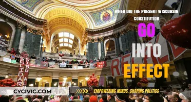Wisconsin's Constitution: When Did It Take Effect?