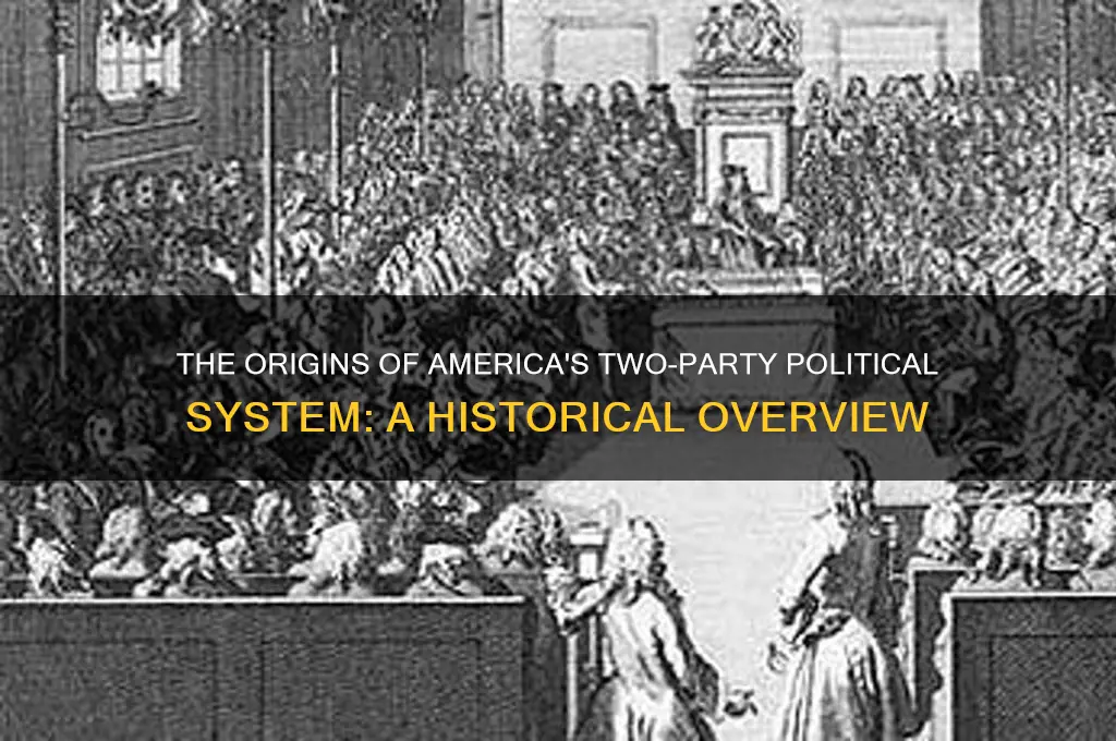when did the two party political system first develop