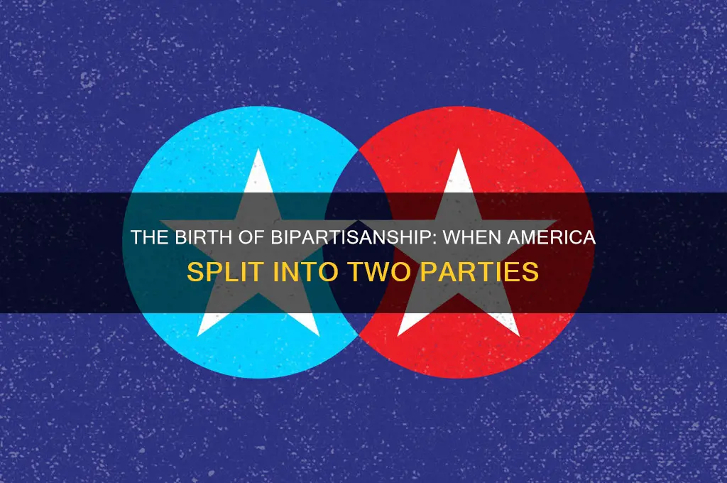 when did the us split into two political parties