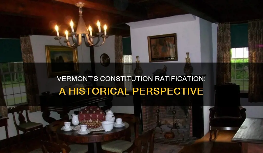 when did vermont ratify the constitution