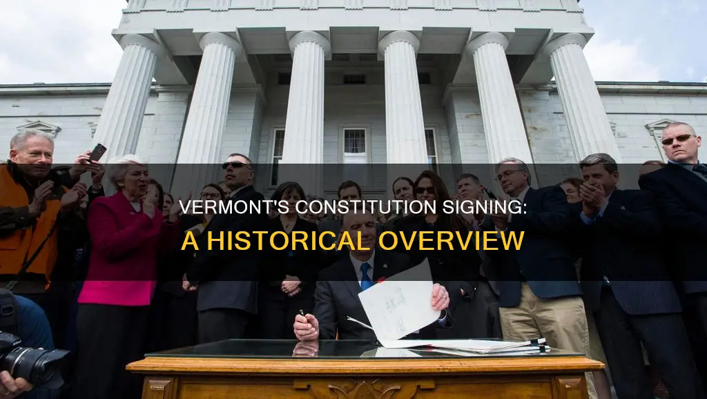 when did vermont sign the constitution