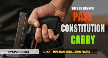 Vermont's Constitutional Carry: A Historical Overview