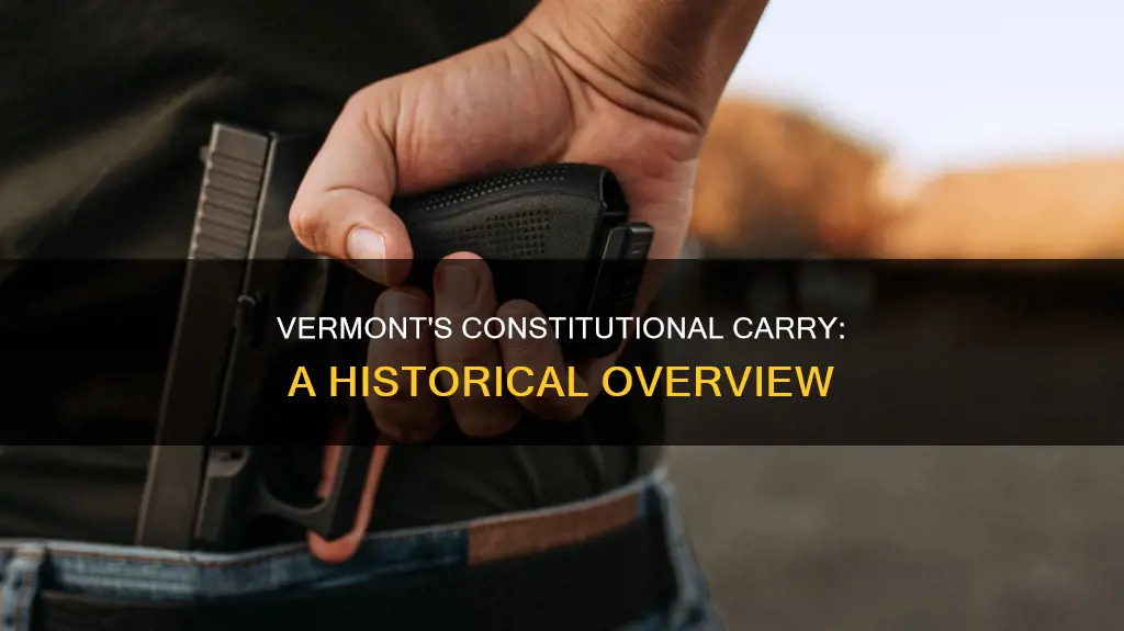 when did vermonth pass constitutional carry