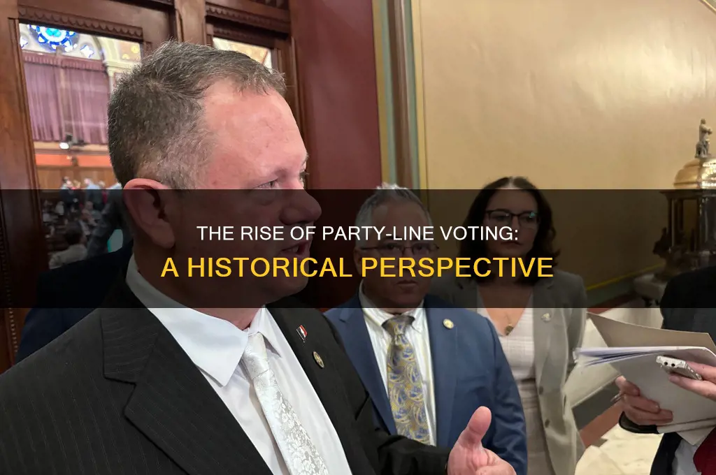 when did voting based on political party became a thing