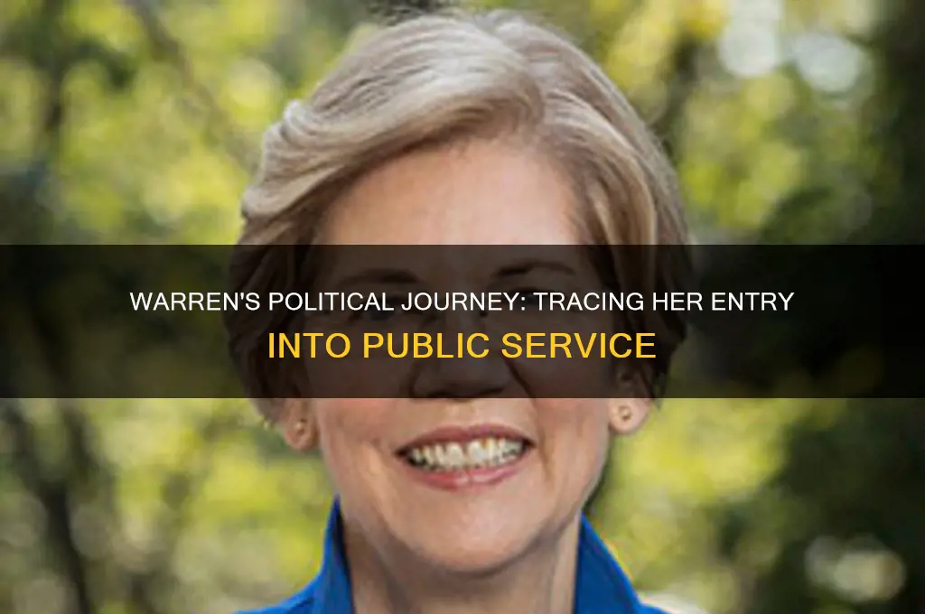 when did warren enter politics