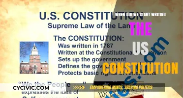 The US Constitution: When Did the Writing Begin?