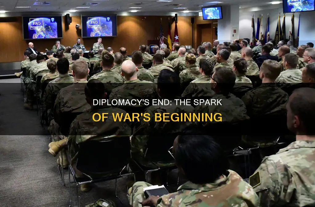 when diplomacy ends war begins