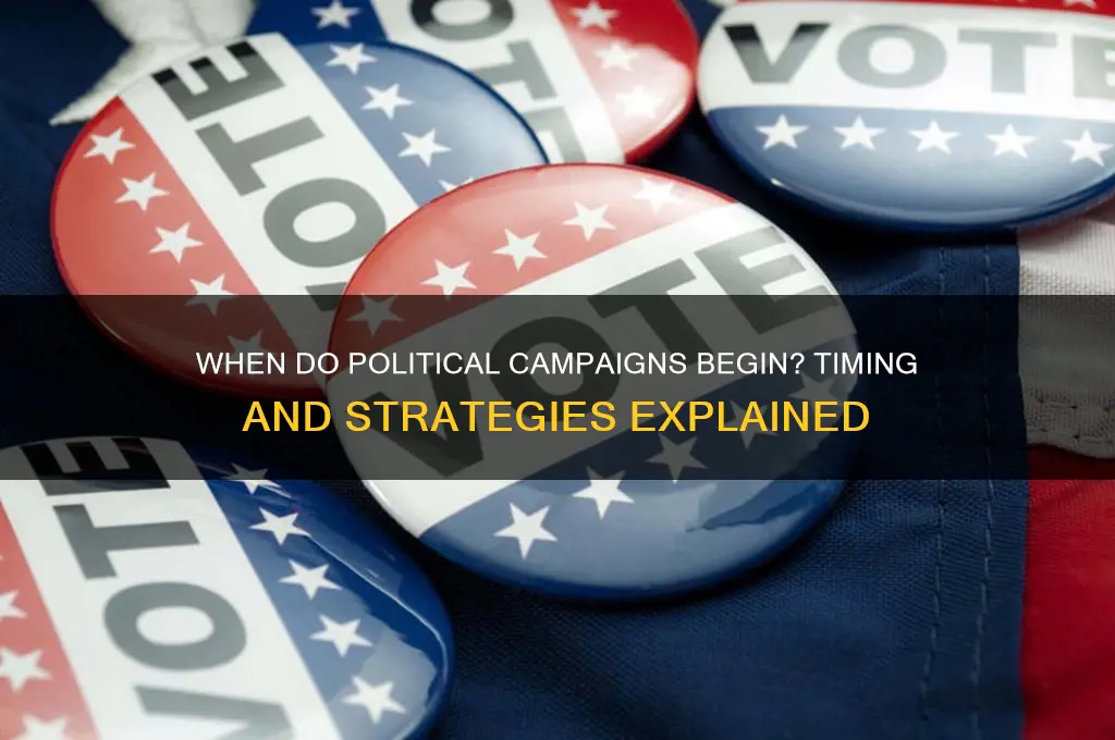 when do political campgins begin
