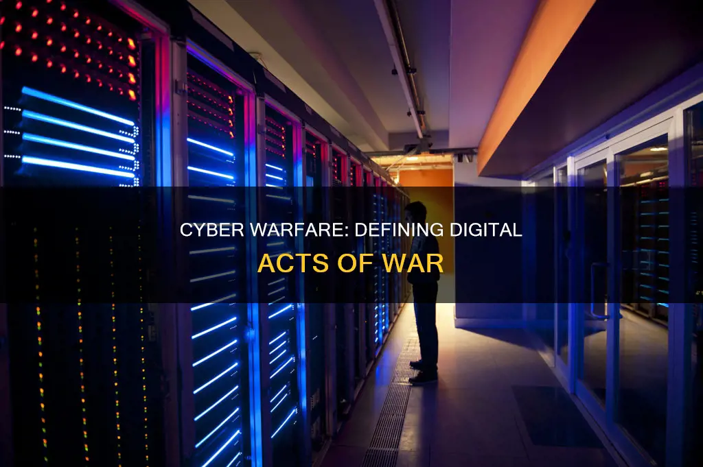 when does a cyber attack constitute an act of war