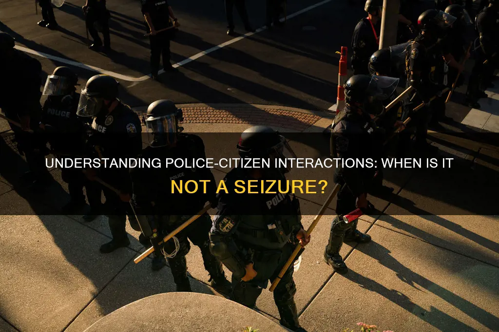 when does a police-citizen interaction not constitute a seizure
