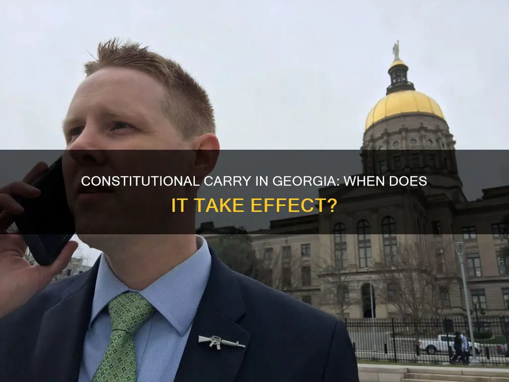 when does constitutional carry go into effect in georgia