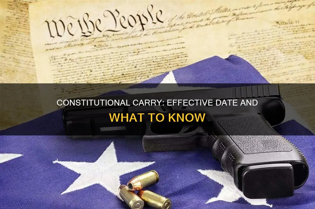 when does constitutional carry go into effect