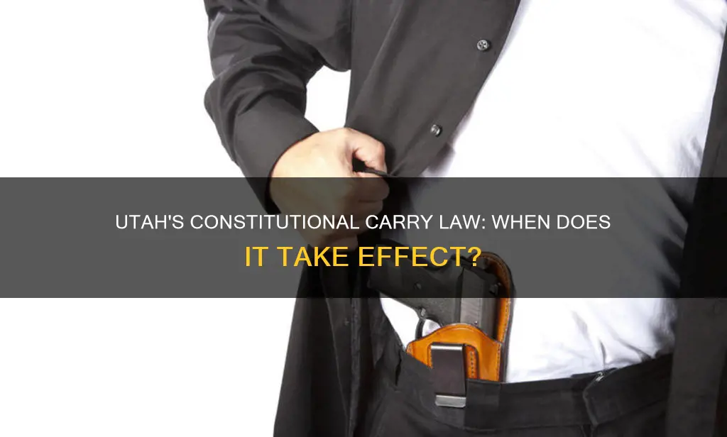 when does constitutional carry start in utah