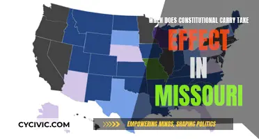 Missouri's Constitutional Carry Law: Effective Date and Details