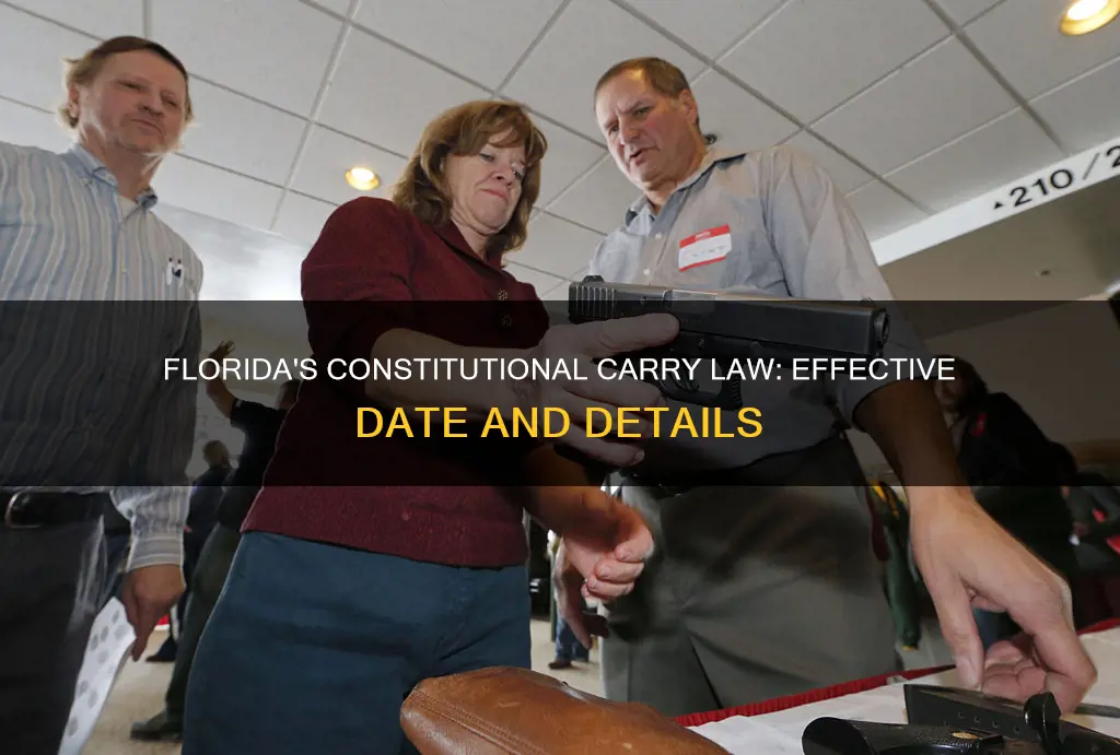 when does fl constitutional carry go into effect