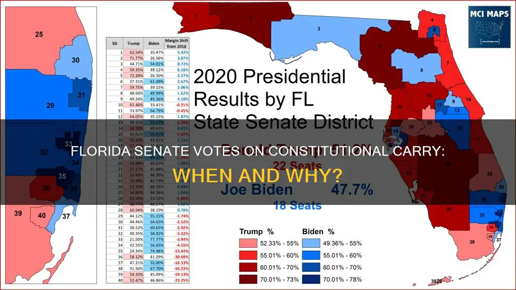 when does florida senate vote on constitutional carry