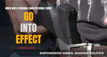 Louisiana's Constitutional Carry Law: Effective Date and Details