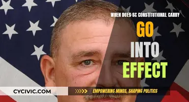 South Carolina's Constitutional Carry Law: Effective Date and Details