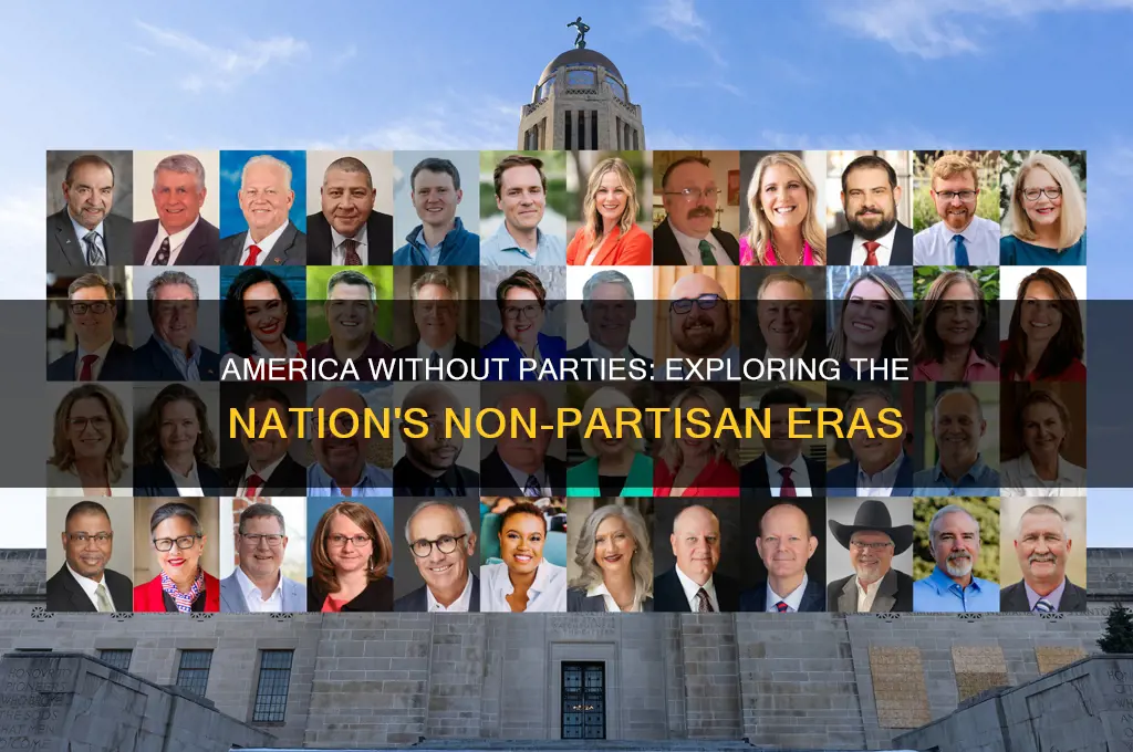 when has america not have a political party