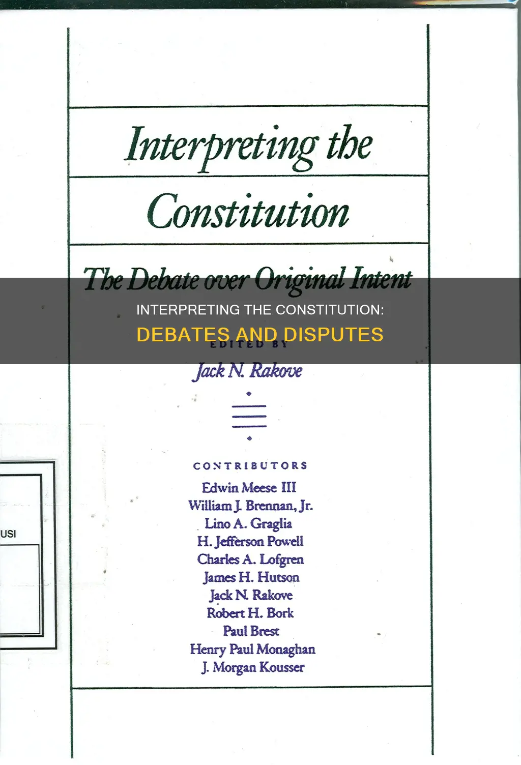 when has interpretation of the constitution be debated