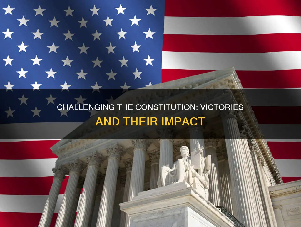 when has someone challenged the constitution and won
