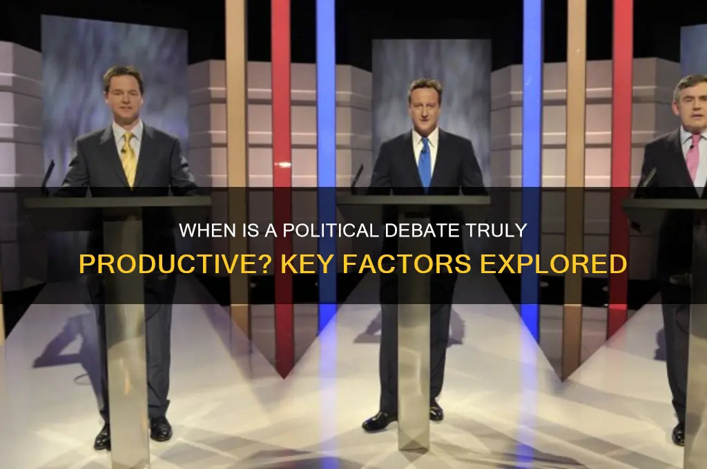 when ia dorat political debate