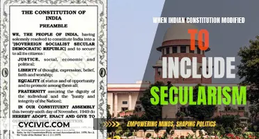 India's Secular Constitution: A Historical Amendment
