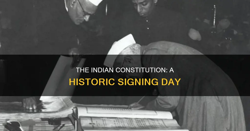 when indian constitution signed