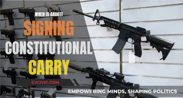 Abbott's Constitutional Carry: The Signing Date and Its Impact