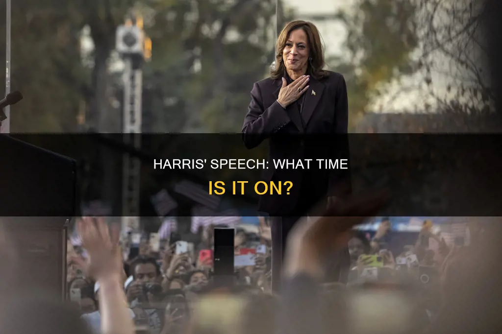 when is harris speaking tonight