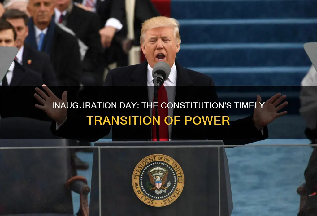 when is inauguration day according to the constitution