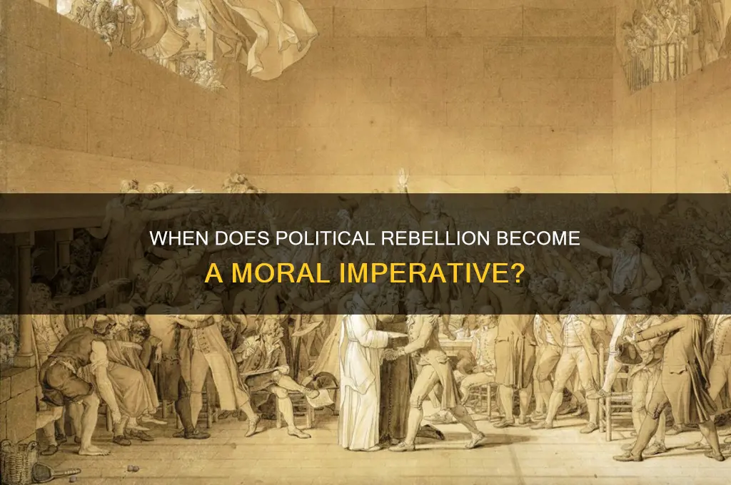 when is rebellion against a political party justified