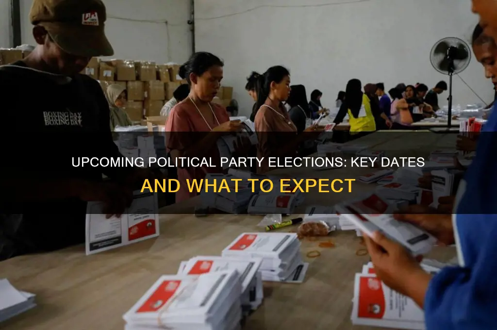 when is the next political party election