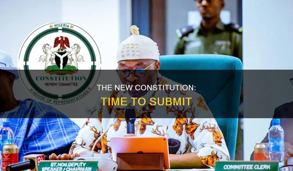 when it came time to submit the new constitution
