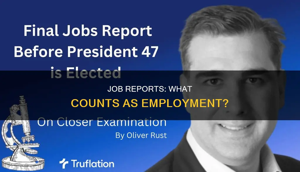 when jobs reports come out what constitutes a job