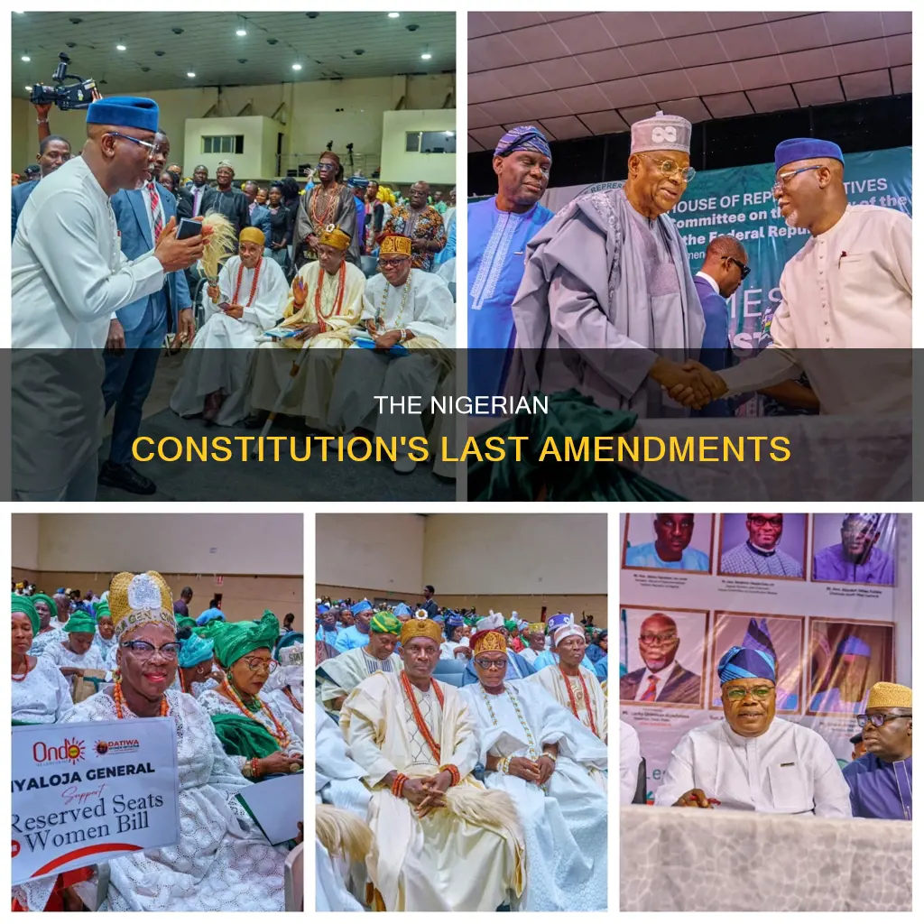 when last was the nigerian constitution amended