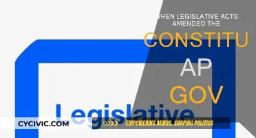 Legislative Acts: Amending the Constitution