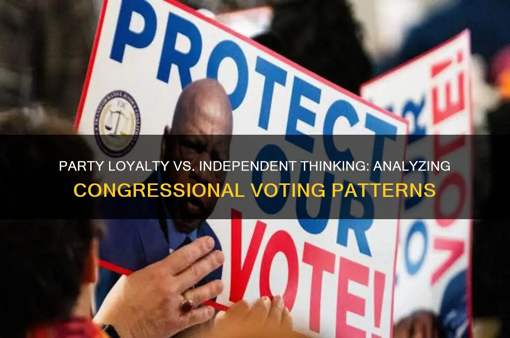 when members of congress vote with their political party