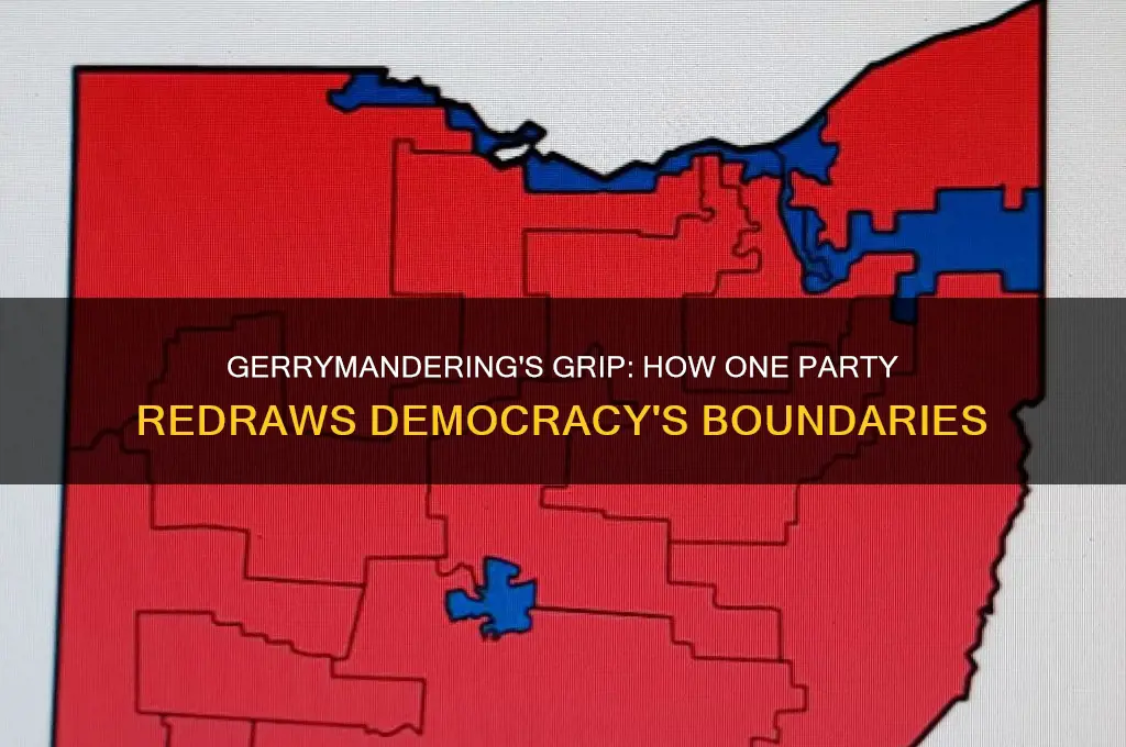 when one political party draws voting districts