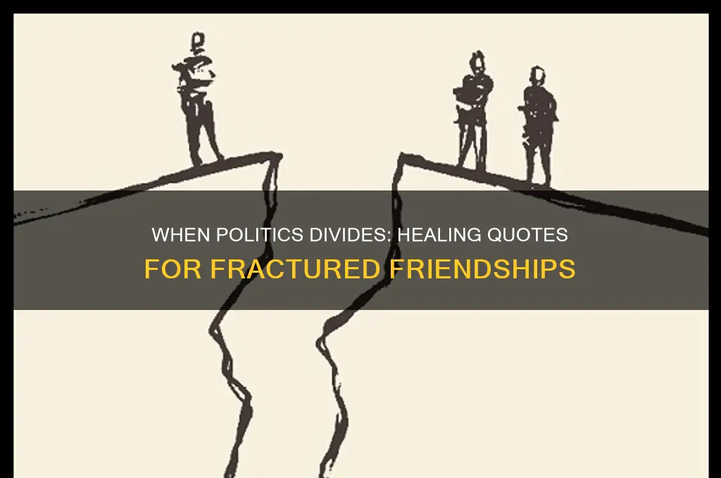 when politics divides friends quotes