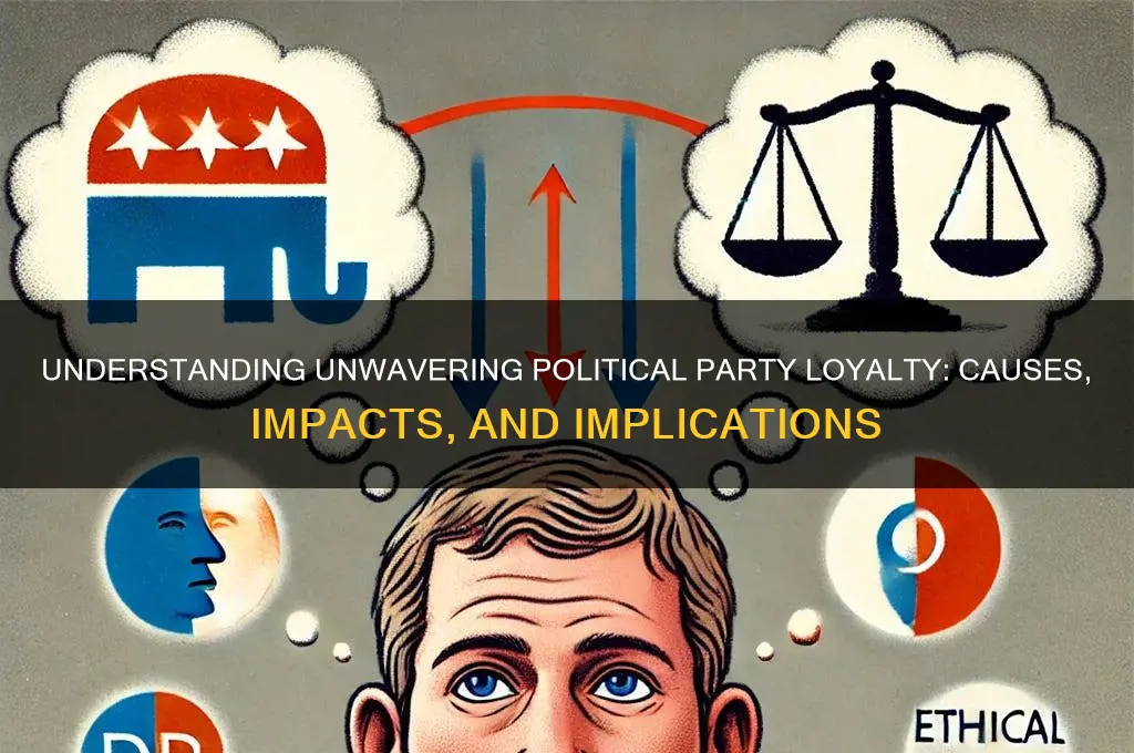 when someone has political loyalty to a party