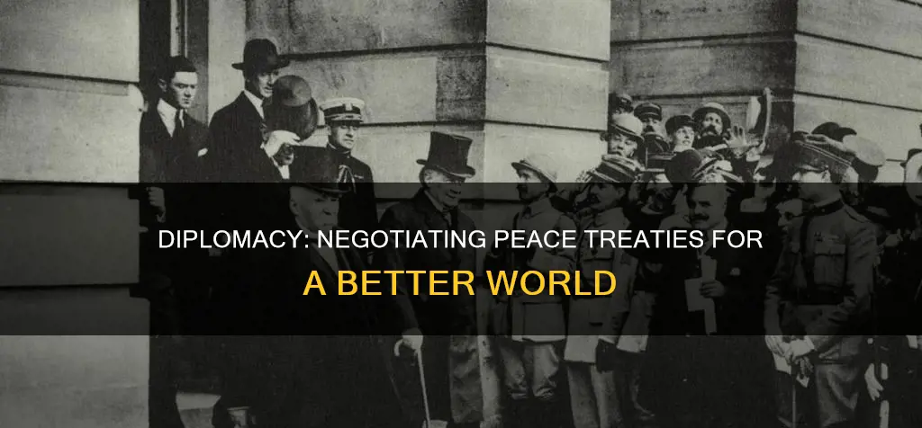 when someone negotiates a peace treaty they are diplomacy