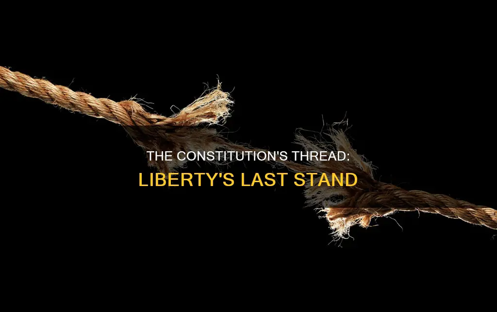 when the constitution is hanging by a thread