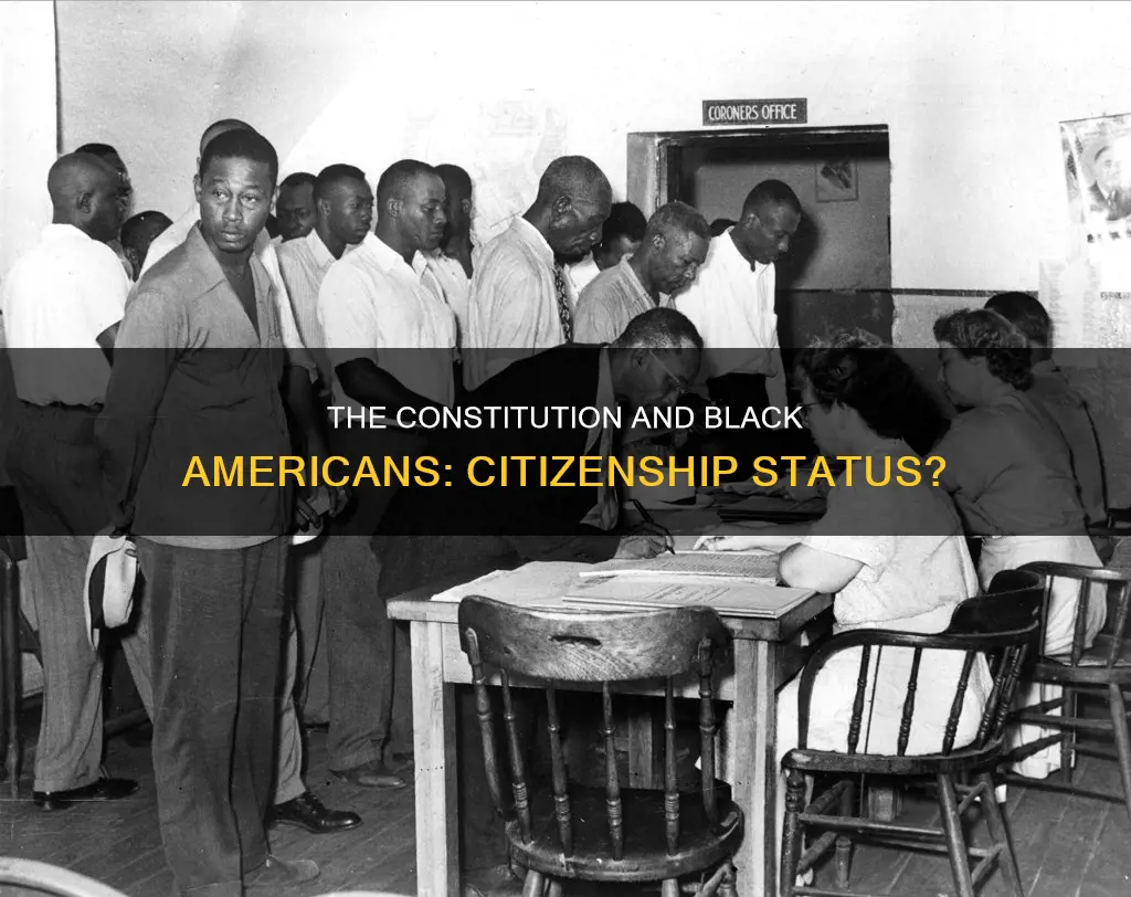 when the constitution was written were black americans considered citizens